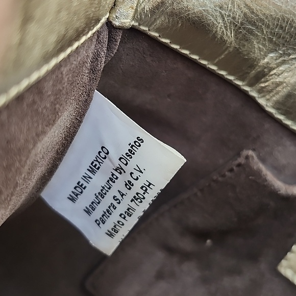 PANTERA METALLIC GENUINE SNAKESKIN CLUTCH - Picture 15 of 17